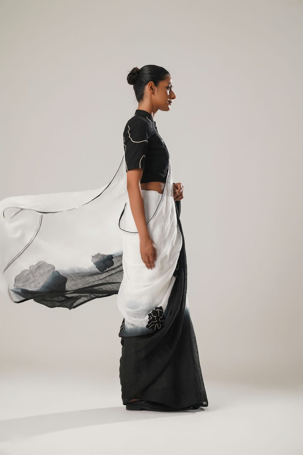 ATBW - MJ Ombre Floral Saree