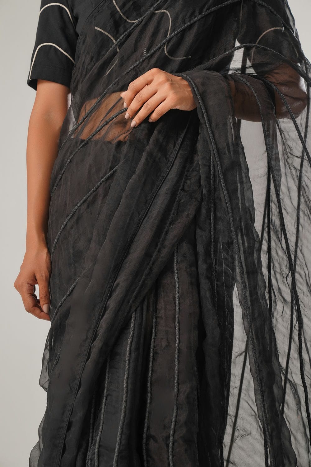 ATBW - MJ Black Dori Saree