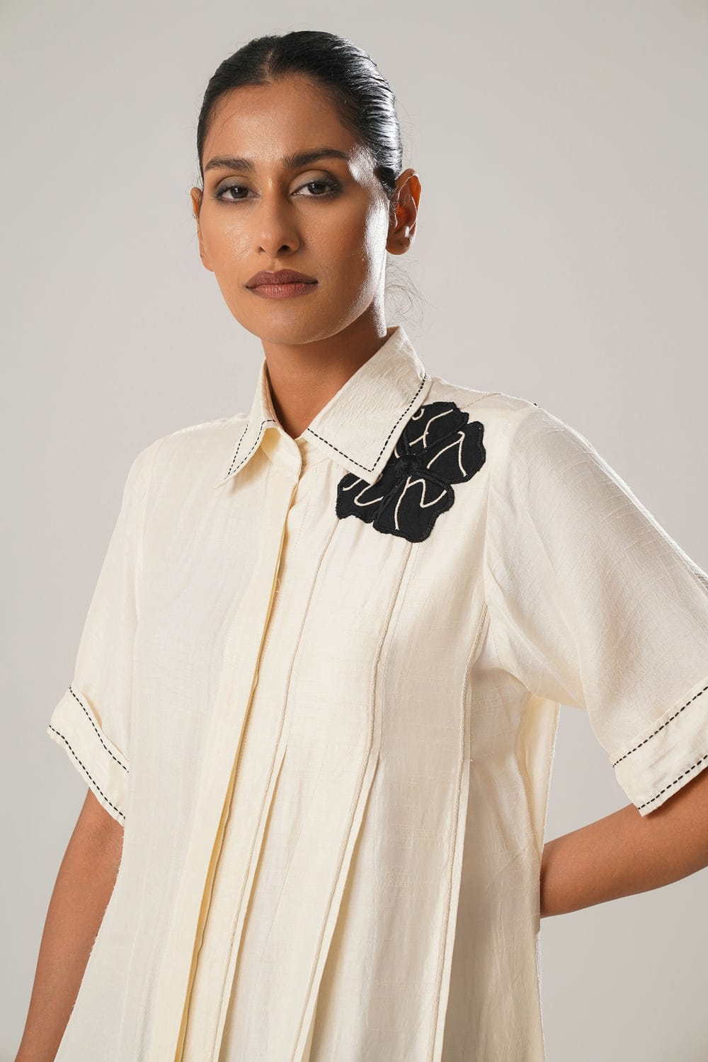 ATBW - MJ White Pleated Dress