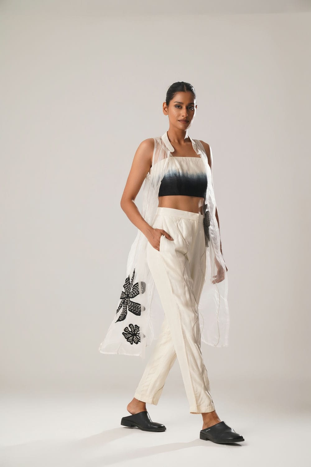 ATBW - MJ Ombre Top + Cigarette Pants + Organza Jacket