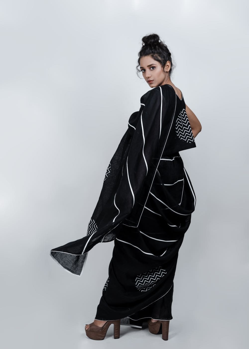 ATBW - Mystic Black Saree