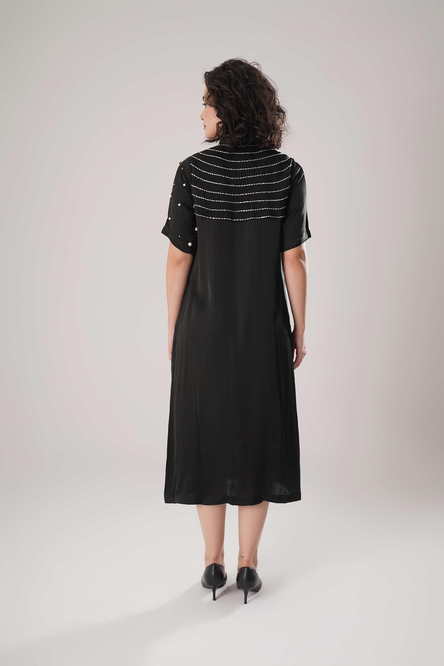 ATBW - FLOW Black Buckle Wrap Dress