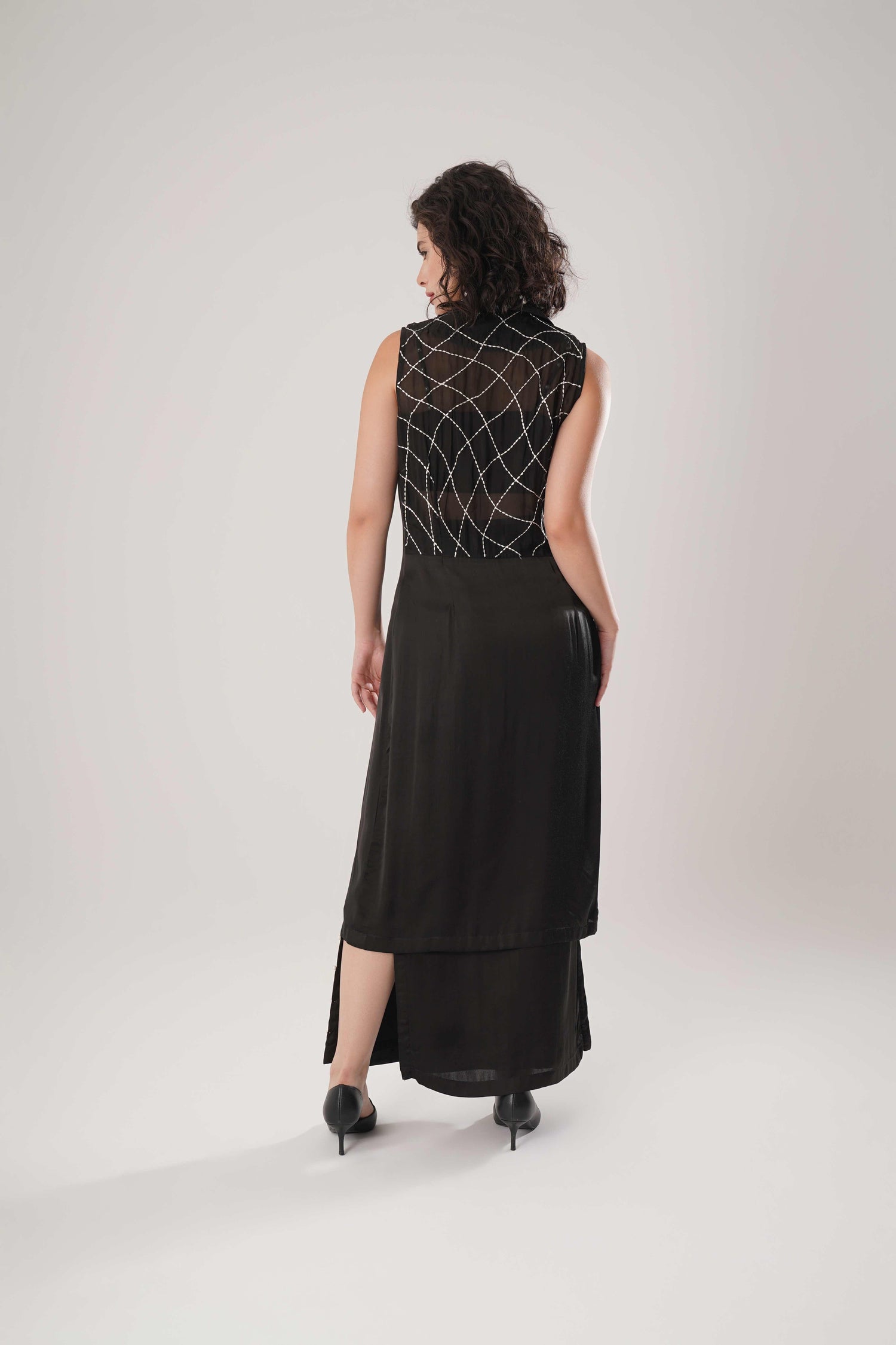 ATBW - FLOW Black Trench + Long Skirt + Black Bustier