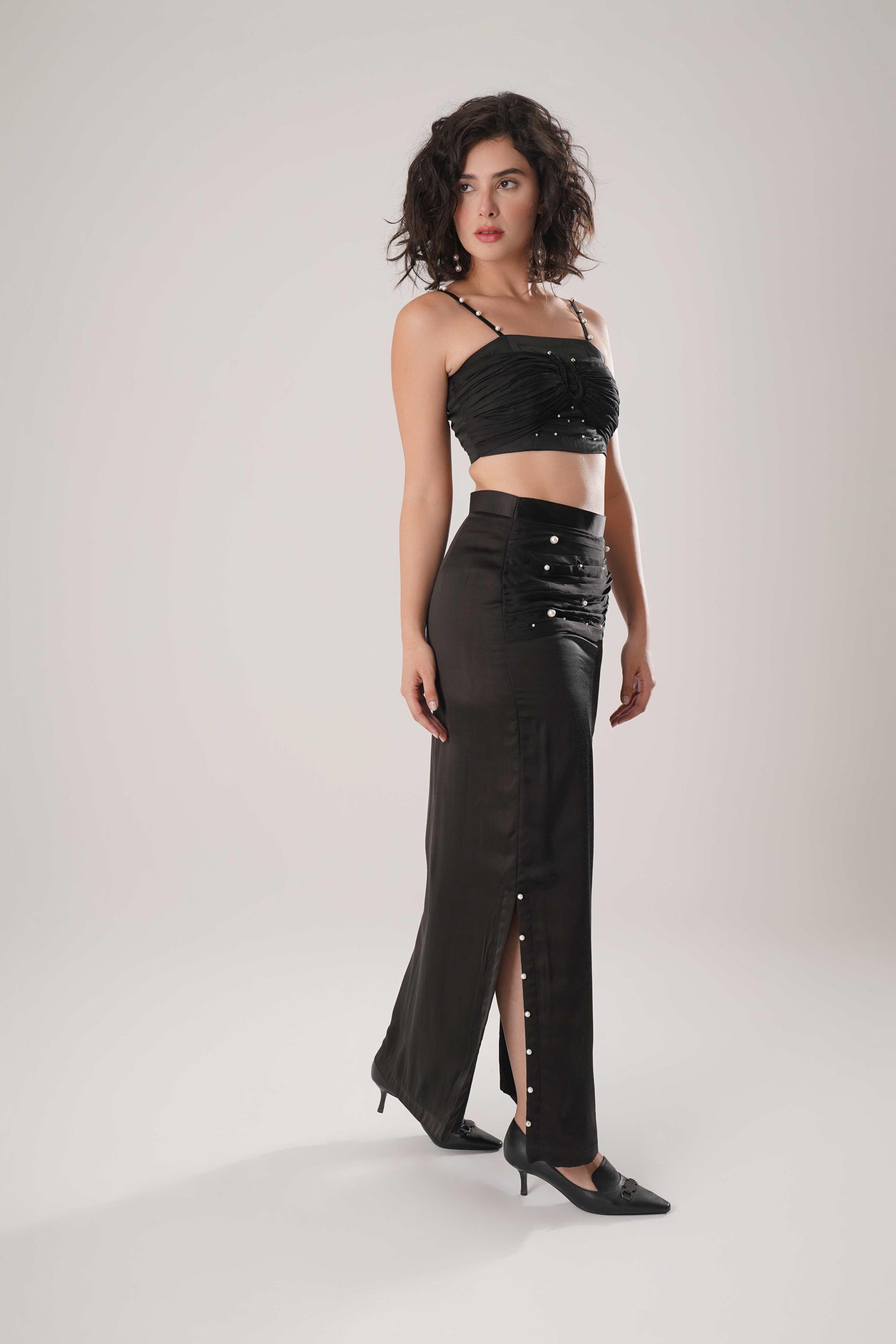 ATBW - FLOW Black Long Skirt
