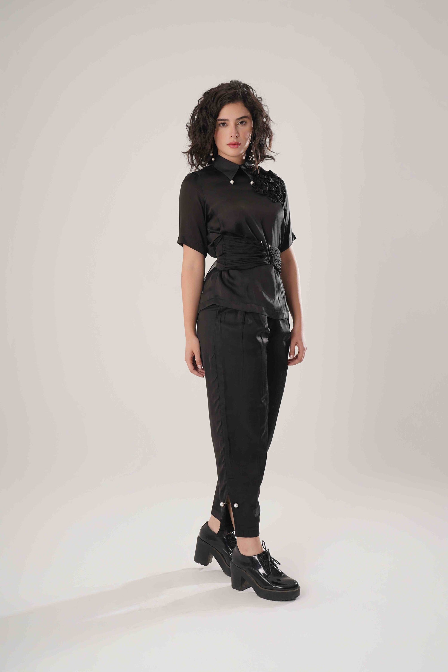 ATBW - FLOW Black Corset Shirt