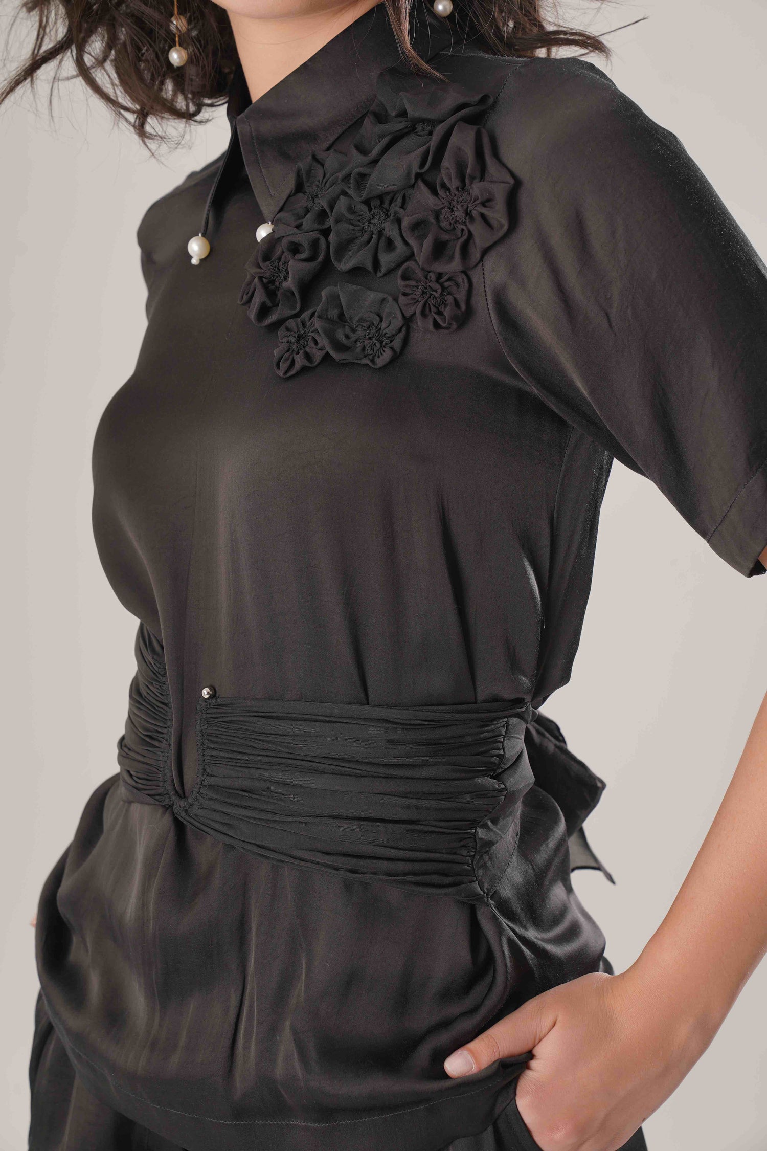 ATBW - FLOW Black Corset Shirt