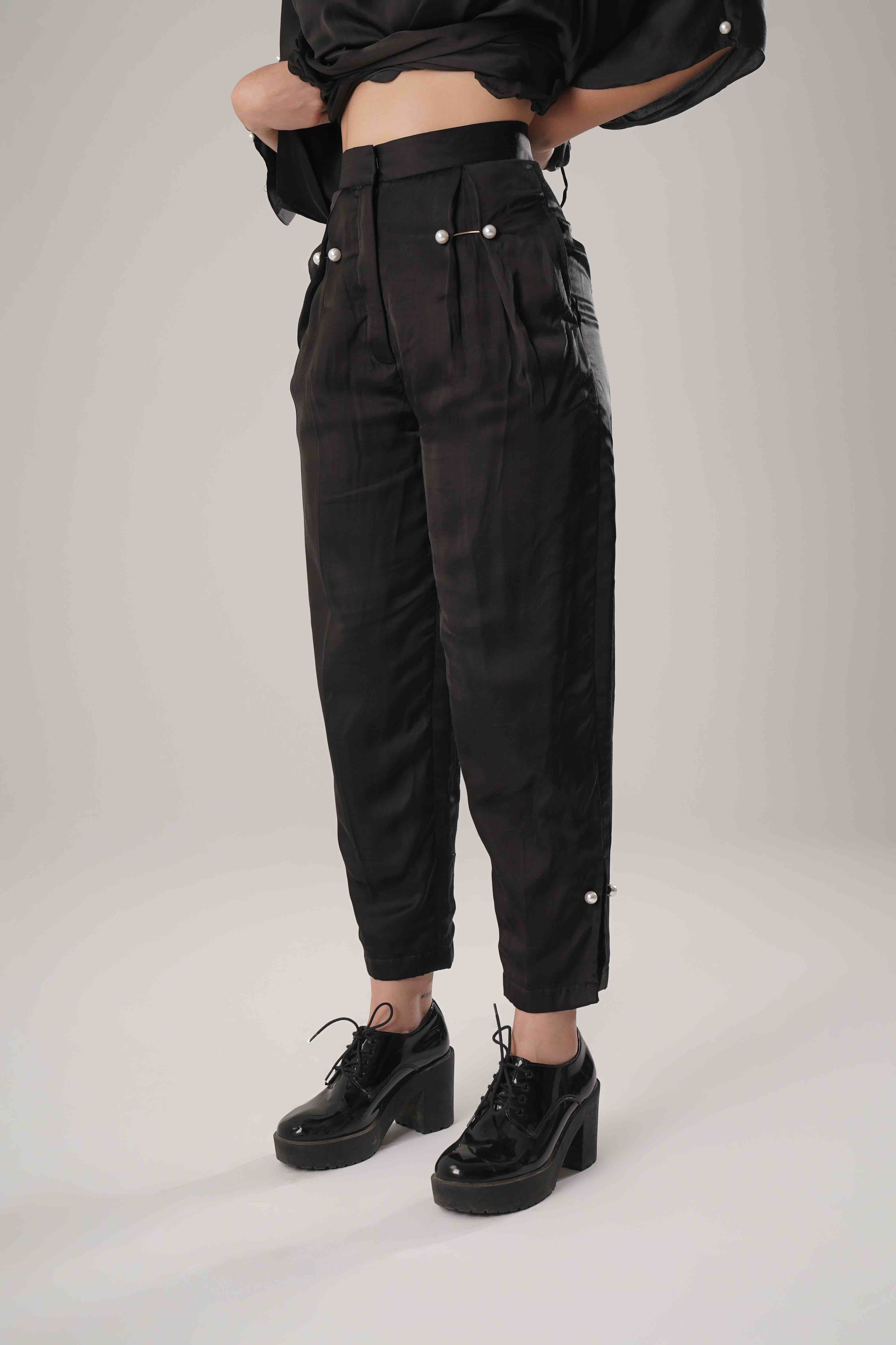 ATBW - FLOW Black Kaftan Tie Up Set