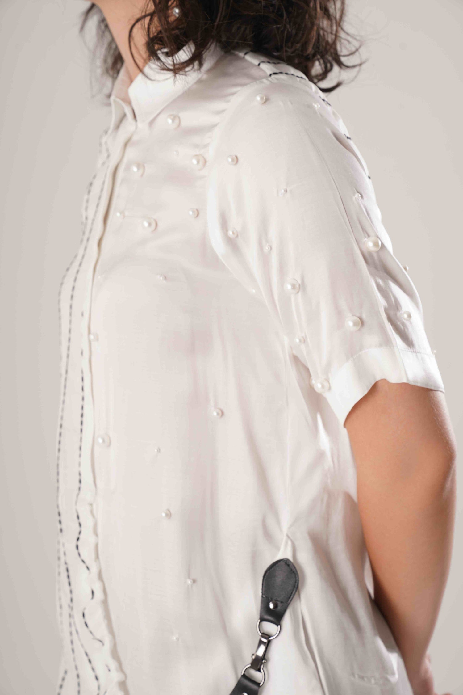 ATBW - FLOW White Buckle Wrap Dress