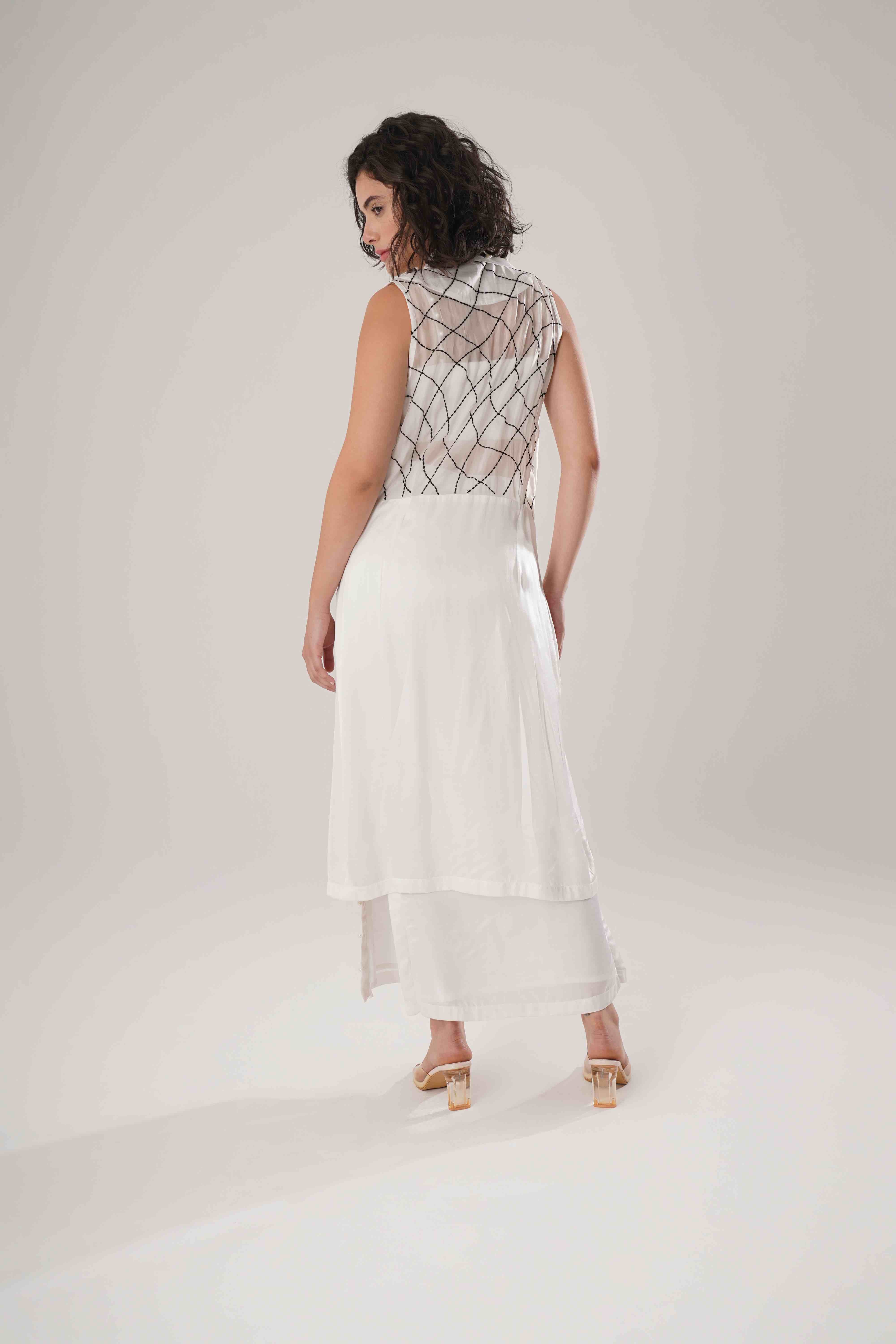 ATBW - FLOW White Trench + Long Skirt + White Bustier
