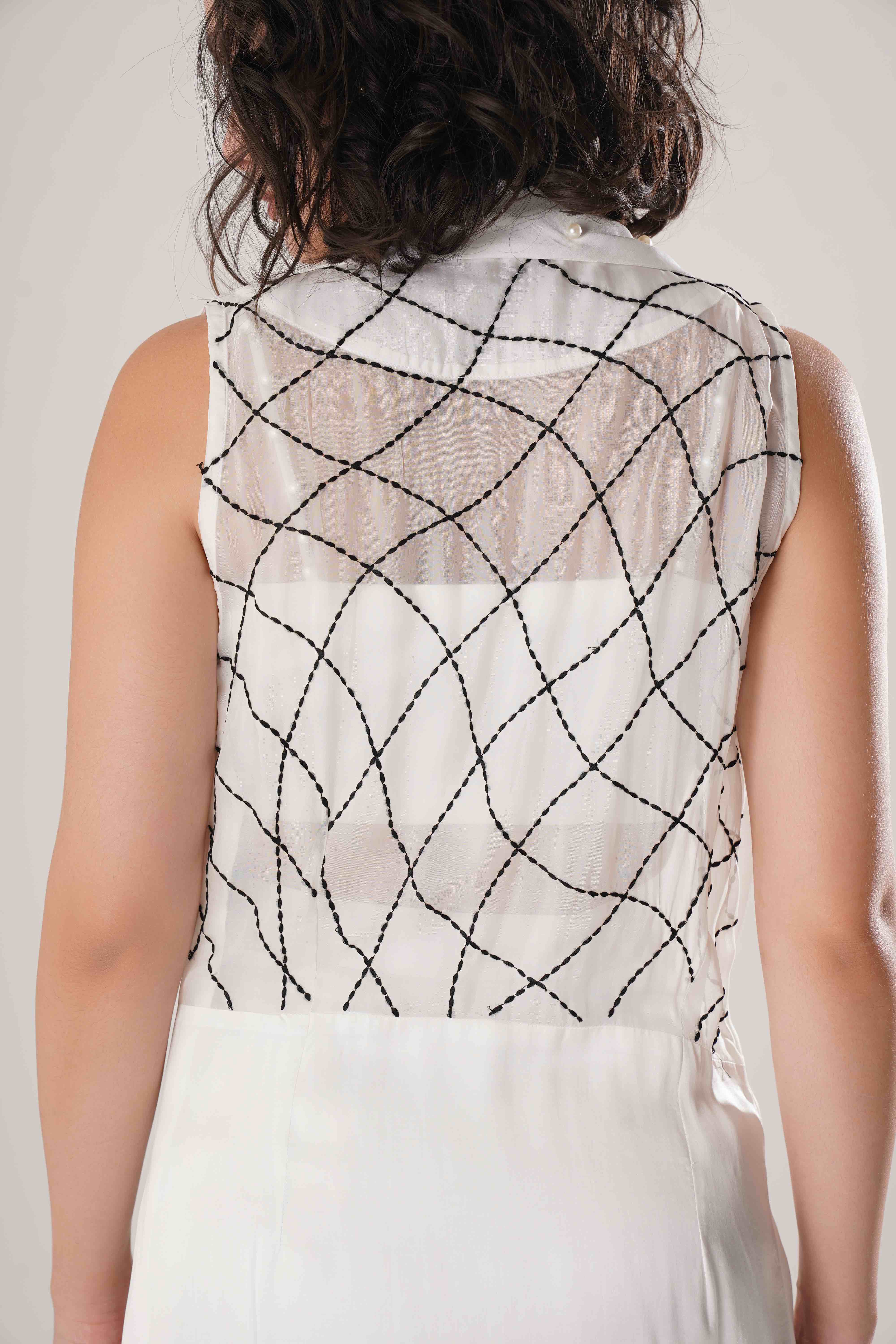 ATBW - FLOW White Trench + Long Skirt + White Bustier