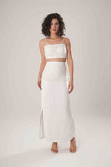 ATBW - FLOW White Long Skirt