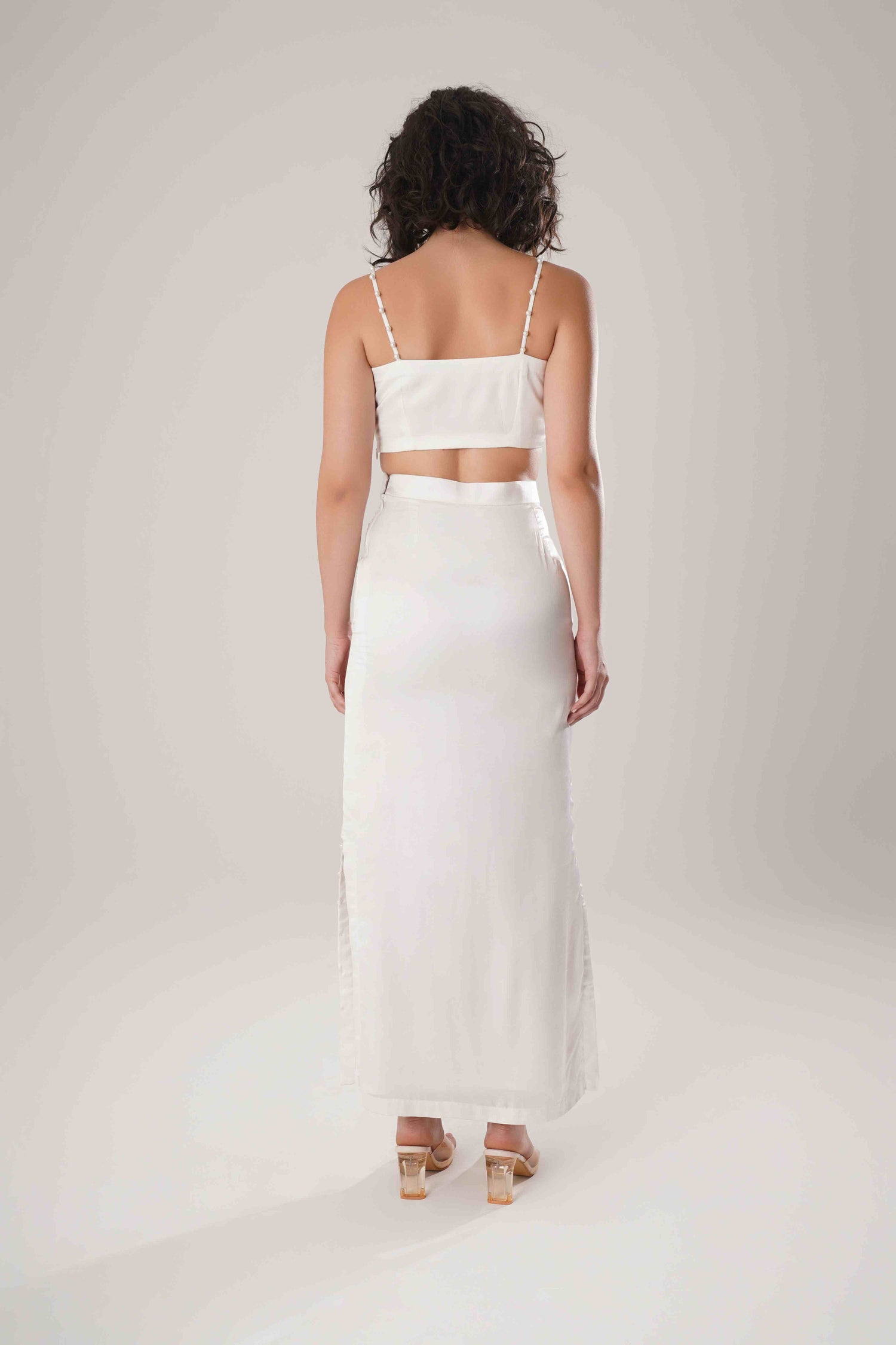ATBW - FLOW White Trench + Long Skirt + White Bustier