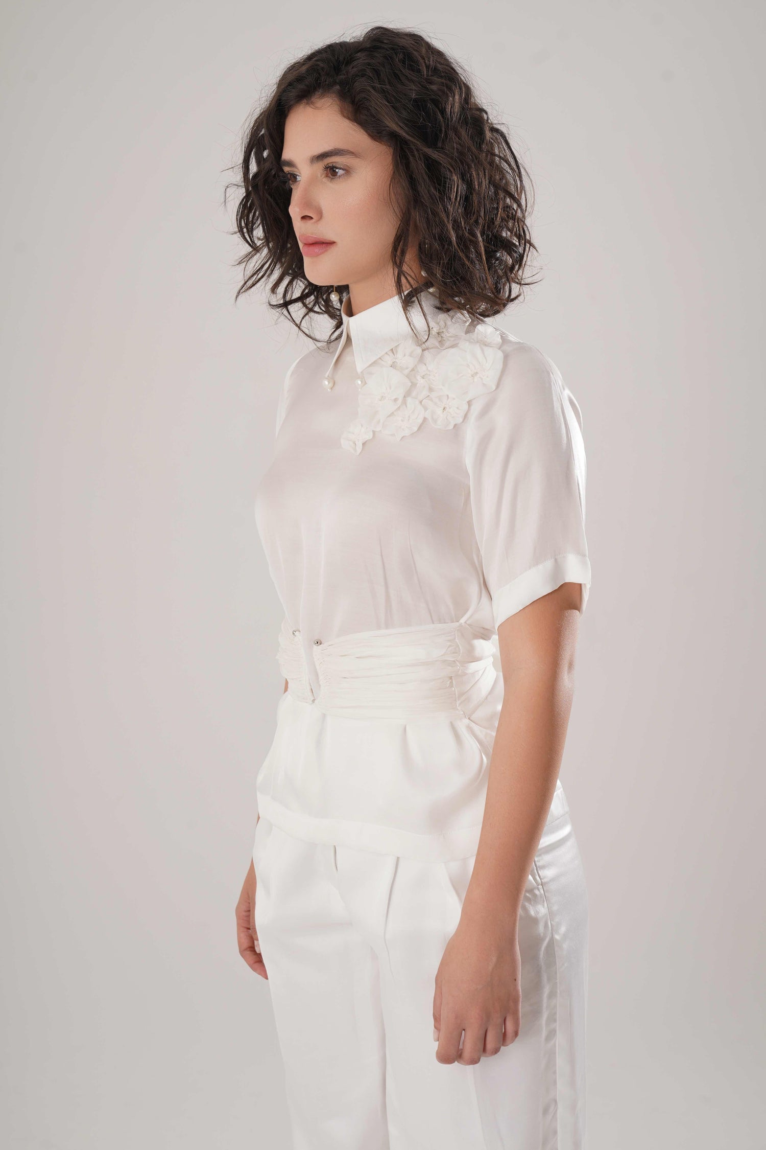 ATBW - FLOW White Corset Shirt