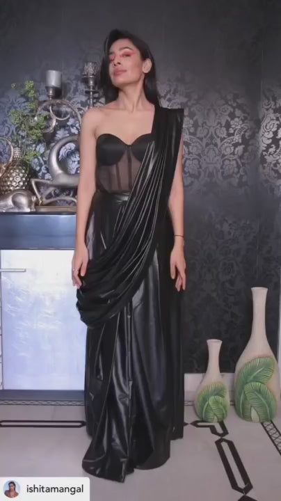 ATBW - Faux Leather Saree