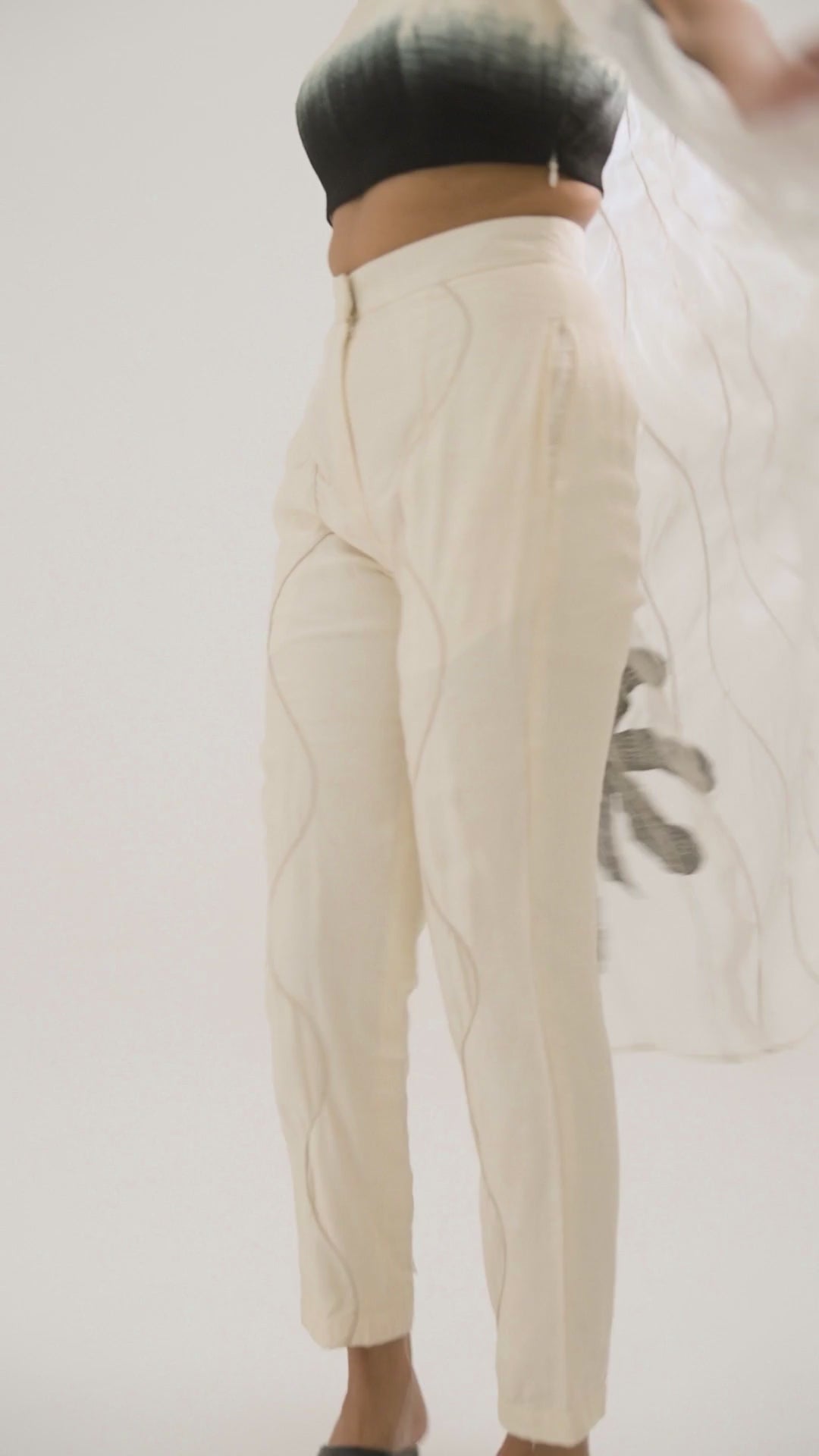 ATBW - MJ Ombre Top + Cigarette Pants + Organza Jacket